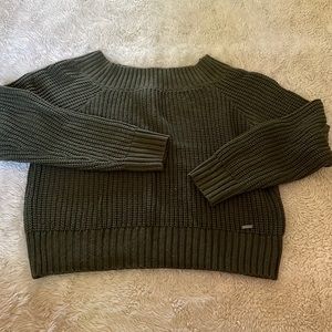 Olive cropped sweater